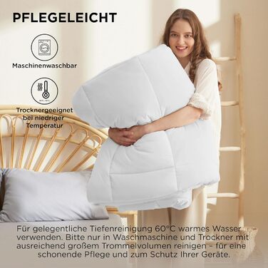 Біла зимова ковдра BEDSURE 220x240 см - тепла та товста ковдра для зими, 450gsm