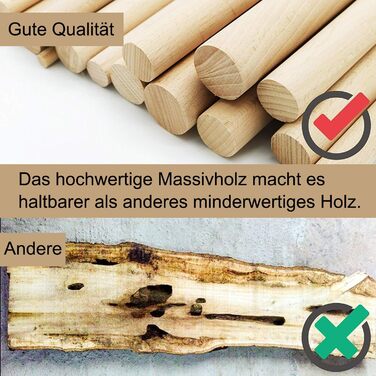 10 дерев'яних вішалок для костюмів з широкими плечима – протиковзні, 360° обертання, для сорочок, пальто, курток, штанів (волоський горіх, високоякісне дерево)