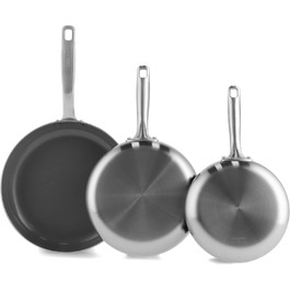 GreenPan Chatham Сковорода з антипригарним покриттям, 20.3 см, нержавіюча сталь, кераміка, індукція, для здорового харчування