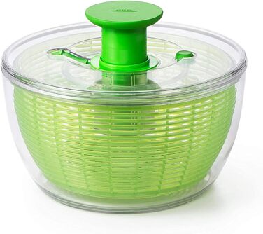 Спіннер для салату OXO, зелений INOXO.1266080ML, неокислюваний, великий спінер для салату, зелений спінер