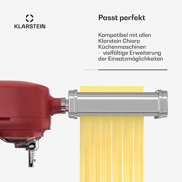 Кухонна машина Klarstein Chiara 1600W з чашею 5л з нержавіючої сталі, 12 швидкостей, LCD-дисплеєм, тиха робота (≤72 dB), набір для випічки, корпус з алюмінію, сірий колір