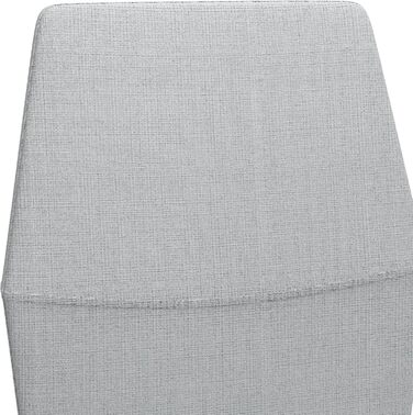 Стілець для їдальні GOLDFAN (4 шт.) з льоновим покриттям, сірий - сучасний кухонний, м'який стілець для вітальні з металевими ніжками