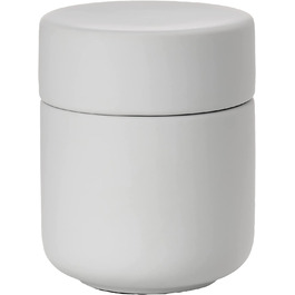 Косметична коробка Zone Denmark Ume, керамічна коробка для зберігання з кришкою, діаметр 8,3 см, Висота 10,3 см, (м'який сірий)