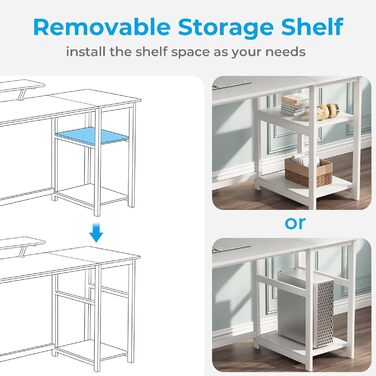Компактний білий стіл GreenForest 100x50 см з місцем для зберігання та підставкою для монітора – ідеальний для дому та офісу