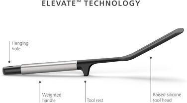 Набір кухонних аксесуарів Joseph Joseph Elevate 5шт з силікону, BPA-free, антипригарне покриття, нержавіюча сталь