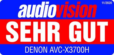 Канальний AV-підсилювач Denon AVC-X3700H, 8K, Dolby Atmos, Alexa, HEOS, чорний (2020), 9.2-