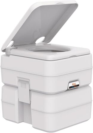 Інноваційна портативна інжекторна туалет Seaflo LIGHTEU 4.75 Gallonen для кемпінгу, дому, трейлера