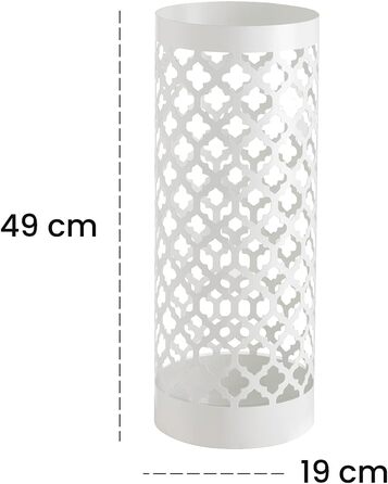 Підставка для парасольок Baroni Home 19x49 см білий