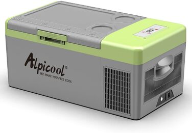 Alpicool C9PT Холодильник 12V для Автомобіля, RV, Човна - Міні Холодильник з Компресором (15L)
