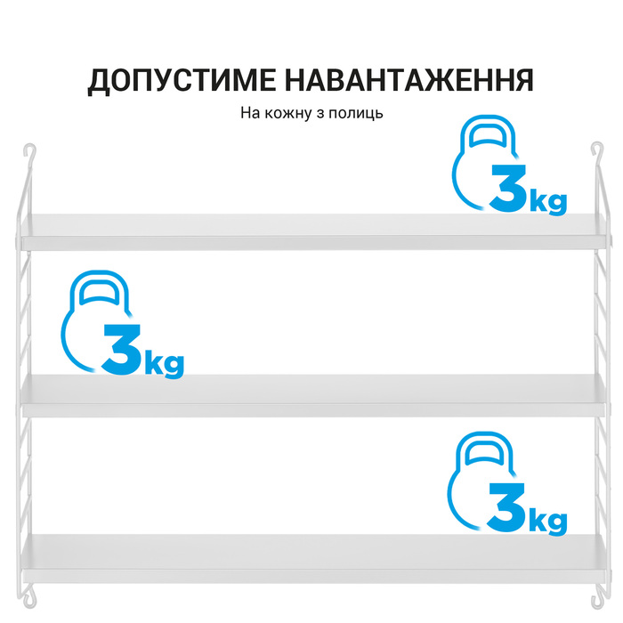 Настінна полиця для зберігання OfficePro S605W