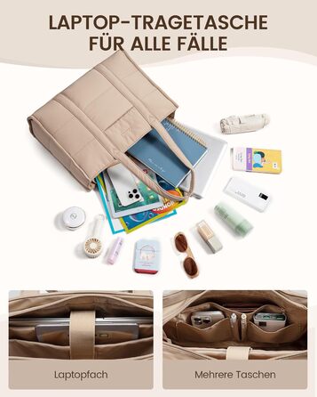 LOVEVOOK Сумка для ноутбука 15.6 дюймів, велика жіноча сумка-шоппер, м'яка сумка, сумка для роботи, портфель, сумка-тоут, жіночі сумки, сумка для навчання, шкільна сумка, сумка через плече для університету, бізнесу, школи, сіро-зелений колір