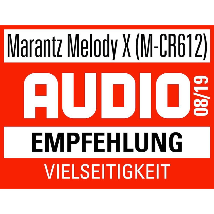 Система Marantz Melody X, програвач компакт-дисків, радіо DAB, потокове передавання, HEOS, Bluetooth, AirPlay 2, Alexa, Чорний