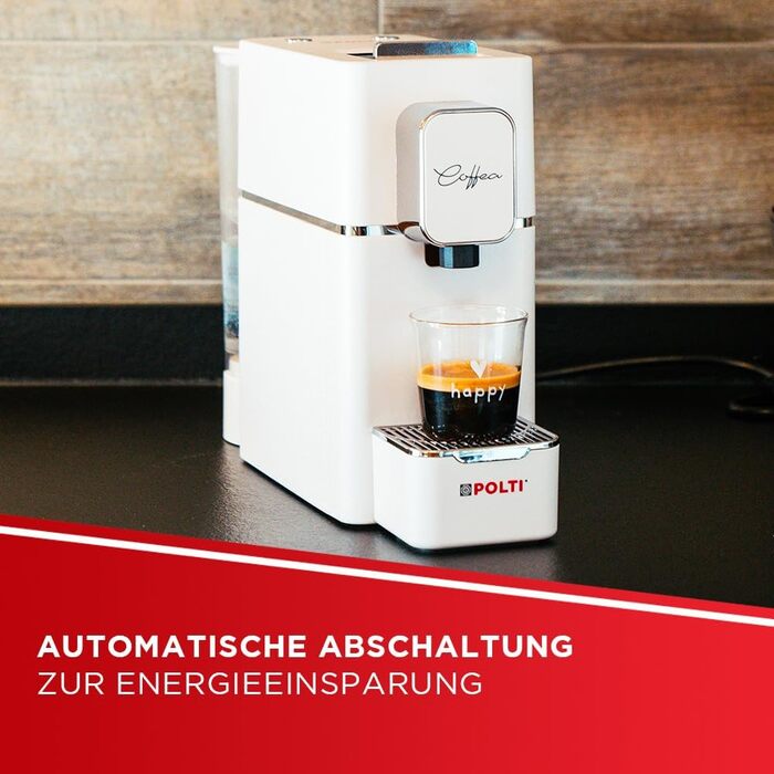 POLTI Coffea S15W: Еспресо-машина з підтримкою E.S.E. Pads, 19 Bar, біла