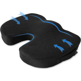 Подушка для куприка Levesolls, ергономічна подушка з memory foam для офісу, авто, інвалідного візка