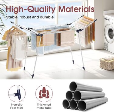 Стійка для сушіння білизни, розкладний сушильний стійка 