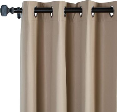 Затемнені штори Domopolis Basics, 2 шт. и, 168x183 см, шоколадно-коричневі