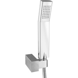 Ручний душ PaulGurkes душова лійка плоска з ABS хромована кутова з тримачем для ручного душу з регульованим кутом нахилу та металевим душовим шлангом 150 см