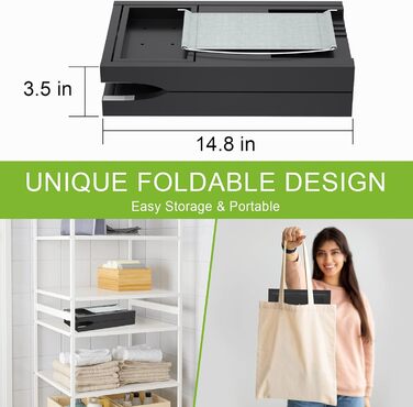 Підставка для ванни Artmalle: складаний бамбуковий столик з тримачем для книги та келиха, безкоштовна мильниця, для розслаблення та відпочинку