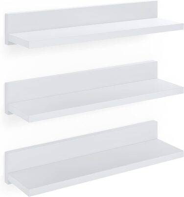 Набір полиць настінних Wandregal 39 см (3 шт) - білі полиці для спальні, ванної, кухні, офісу