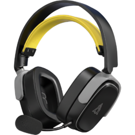 Бездротова ігрова гарнітура Ajazz AHM09 MAX Black Gray Yellow (AHM09-MAX-BGY)