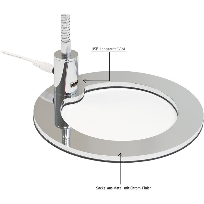 Світлодіодна приліжкова лампа VBLED 16W 3000K Touch Dimmable настільна лампа Настільна лампа Підходить для спальні, вечірки, вітальні (2-світлодіодні 5w)