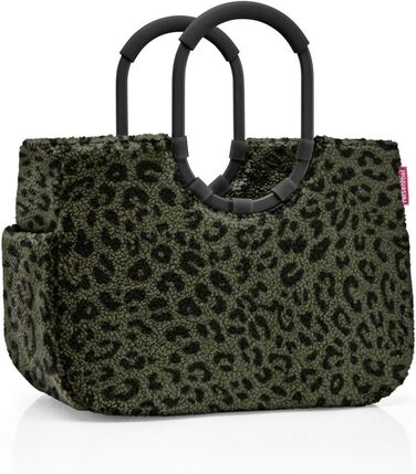 Сумка Reisenthel Loopshopper L – стильна та містка, з водонепроникним покриттям та кишенями з перероблених PET-пляшок, колір Gold (Teddy Leo Olive)