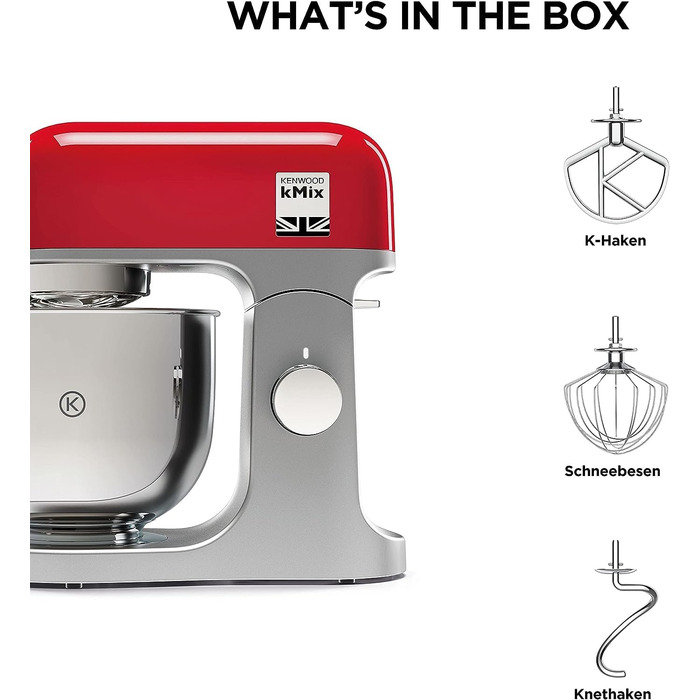 Кухонна машина Kenwood kMix KMX750BK, стандартного розміру, червона