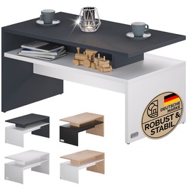 Столик журнальний Sacramento White/Anthracite 95x55x50см
