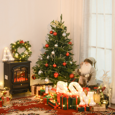 Штучна ялинка HOMCOM, 1,2 м, з підставкою, діаметр 85 см x висота 120 см, зелена