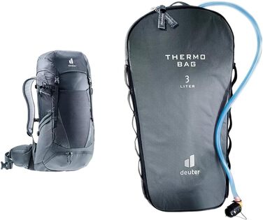 Туристичний рюкзак deuter Futura Pro 36 чорно-графітовий комплект з термосумкою Streamer Thermo Bag 3.0