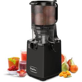 Фреш-прес Fretta Slow Juicer: Швидкий та Зручний Електричний Соковитискач для Овочів та Фруктів (1.8л, 250W, Чорний)