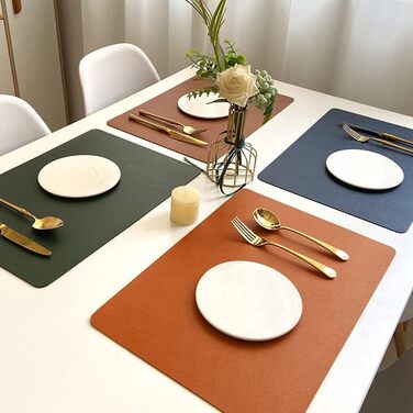 Набір серветок на стіл, 6 шт, чорного кольору, термостійкі, миючі, для кухні та обіднього столу, декор