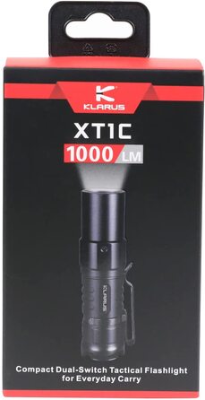 Тактичний акумуляторний ліхтар Klarus XT1C 1000 люмен до 150 годин роботи