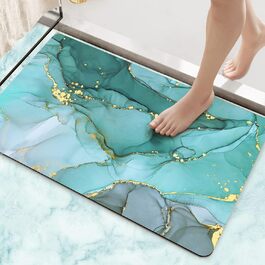 Килимок для ванни DEXI 40x60см, нековзний, суперпоглинаючий, швидковисихаючий, миється, зелений