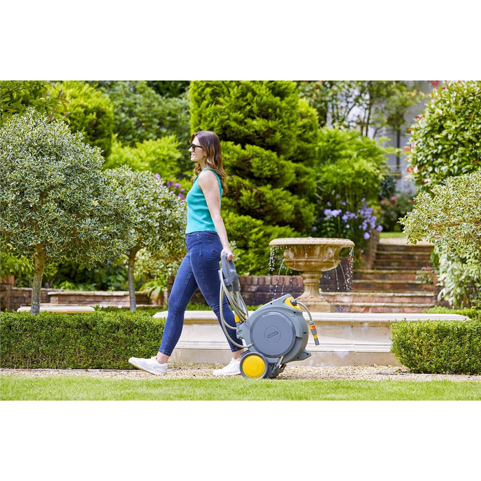 HOZELOCK Auto Reel 40M: Автоматичний шланг на котушці. Зручна установка, шланг 40м, аксесуари, 5 років гарантії. [2595R0000]