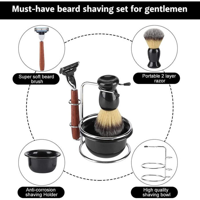 Набір для догляду за бородою MOUMOUTEN (4 в 1)