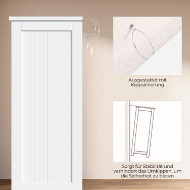 Шафа для ванної кімнати Yaheetech з 4 висувними ящиками та 2 дверцятами, тумбочка для ванної кімнати, шафа для підлоги, з регульованою полицею, для ванної кімнати, вітальні, коридору, кухні, білий, 81 × 30 × 83 см