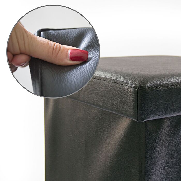 Relaxdays Складний табурет з штучної шкіри