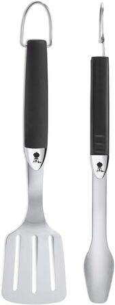 Набір для гриля Weber (щітка, щипці) + чохол Premium для грилів Spirit/Spirit II 300 та 200 серії, чорний