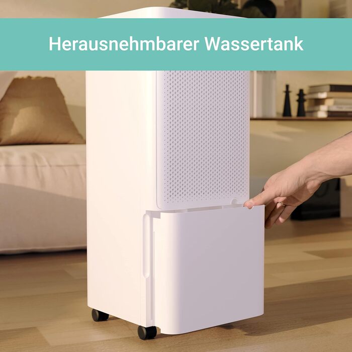 SUNTEC DryFix 20 PRO: Електричний осушувач повітря 20 л/день, 63 м², 3-в-1 (осушувач, очищувач, сушарка)