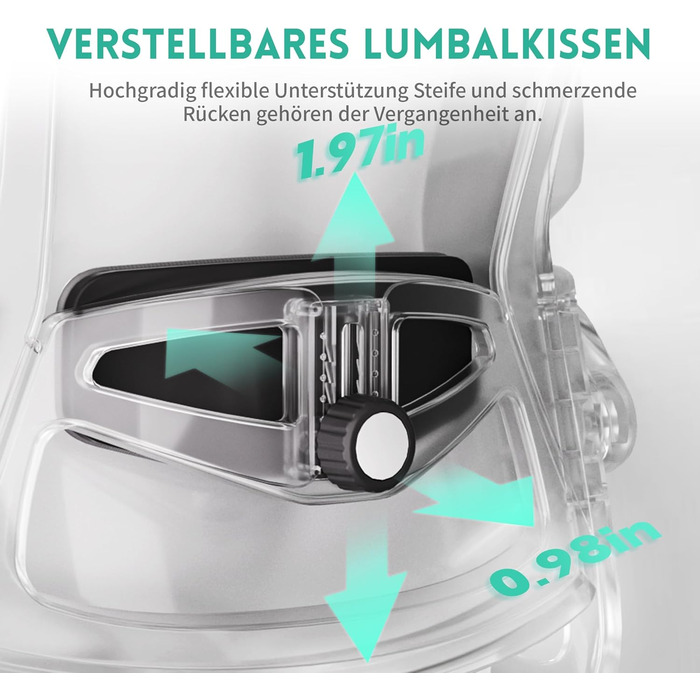Ергономічне крісло для офісу та геймінгу, широке сидіння, регульовані підлокітники, біло-сіре, 90° підйом підлокітників
