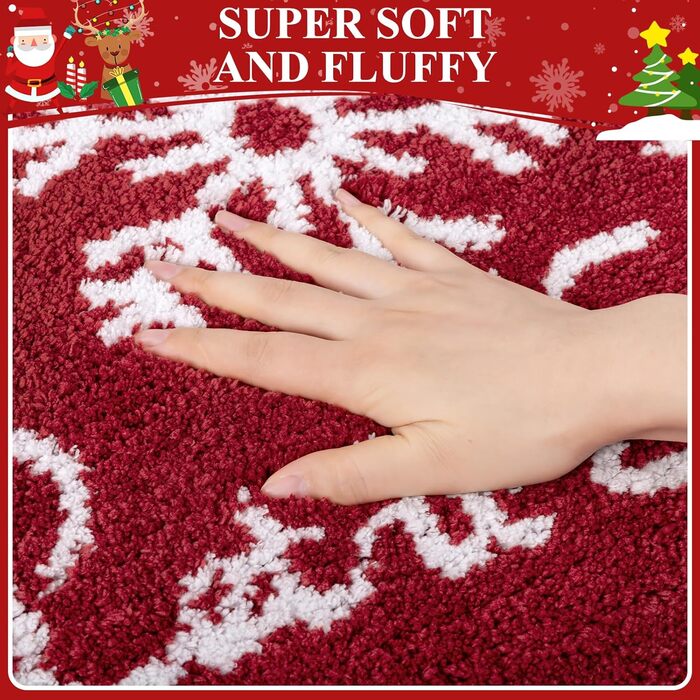 Набір килимків для ванної кімнати Badteppich Set: душовий килимок, килимок перед унітазом, килимок для ванної, м'який, високий ворс, 45x65 см + 50x120 см + 50x60 см, з малюнком 