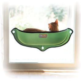 Ліжко для кішок на підвіконні у формі чаші, зеленого кольору, 779192 EZ easy Window Mount Pod
