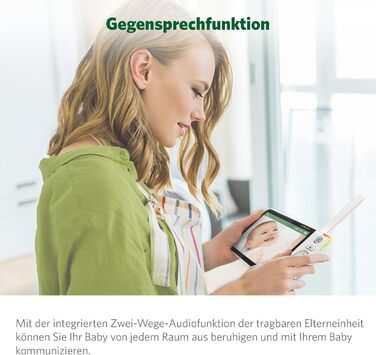 Радіоняня LeapFrog LF2423 з камерою, відеодисплеєм 2.8