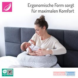 Подушка для годування Motherhood, ергономічна, Оeko-Tex Standard 100, колір блакитний