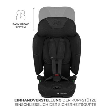 Автокрісло Kinderkraft FIX2GO i-Size 76-150 см (15 міс - 12 років), ISOFIX, Top Tether, SPS+, H-GUARD+, сіре (Black)