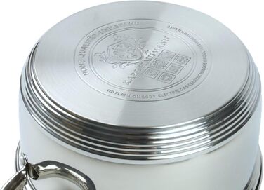 Пароварка Karl Hausmann 2.4L з нержавіючої сталі, 18 см, для індукційних плит