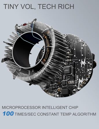 Фен для волосся Ion 2200 Вт Професійний фен для волосся EC Мотор 110 000 об/хв - 370г Легке тихе швидке висихання блискучого гладкого волосся для дому, подорожей та перукарні (синій) (Mini Grey)