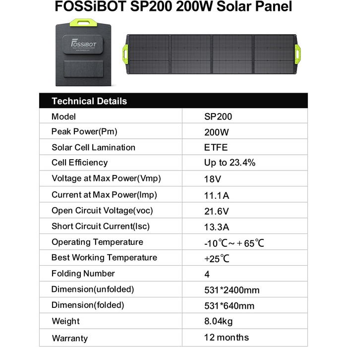 Портативна електростанція FOSSiBOT F1200: 1024Wh LiFePO4, 1200W (2400W) для кемпінгу, дому та балкону