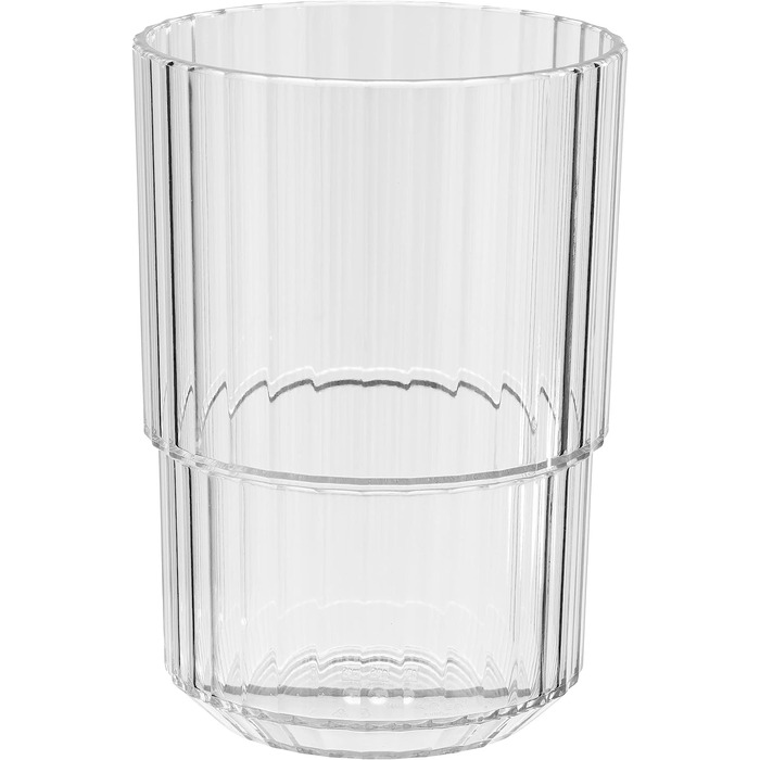 Бар Buddy's-набір з 6 чашок, високоякісні пластикові стаканчики з тритану об'ємом 150 мл, що не містять бісфенолу А, що штабелюються, багаторазові, багаторазові, придатні для миття в посудомийній машині, прозорі об'ємом 0,15 літра